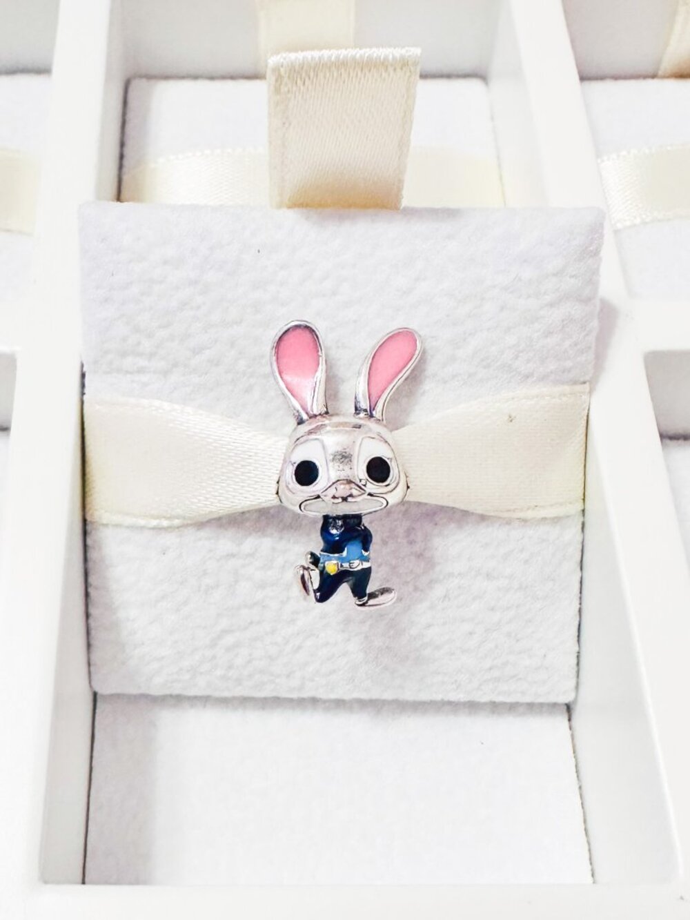 925 Sterling Silver Judy Hoops Zootopia Fits Pandora Charm Bracelets And Bangles